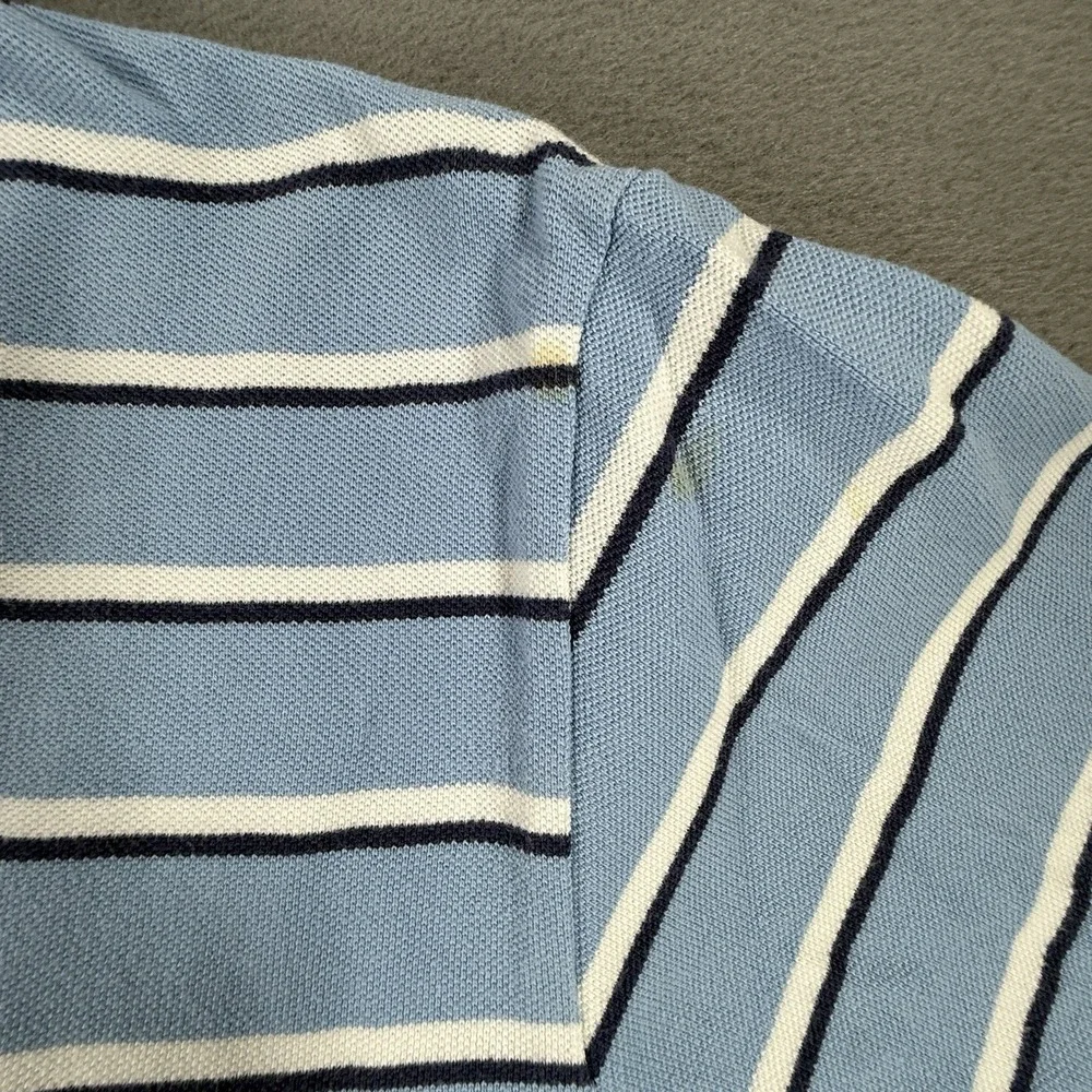 Polo Ralph Lauren Striped Short Sleeve Blue Polo Mens Size 2XLt Tall - Picture 2 of 6